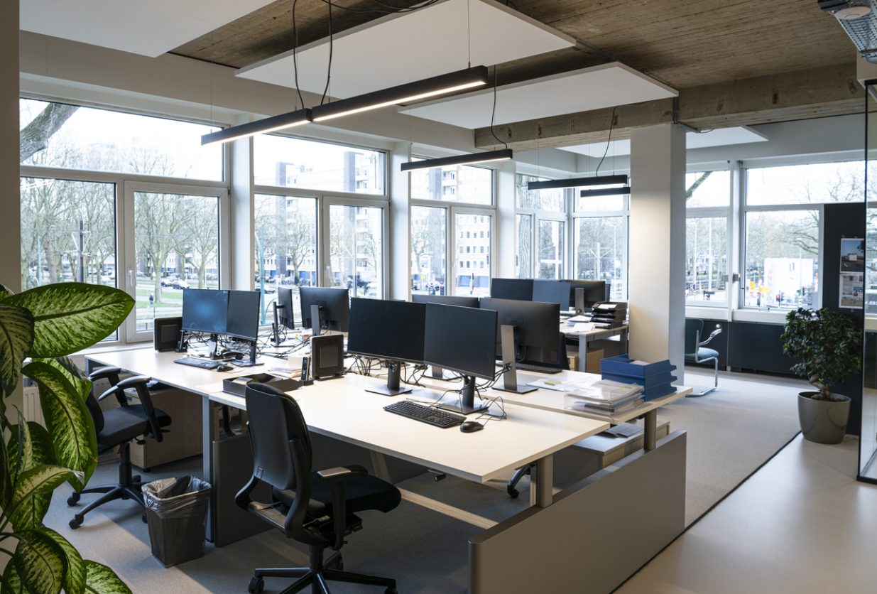 Impression of an interior of a modern office
